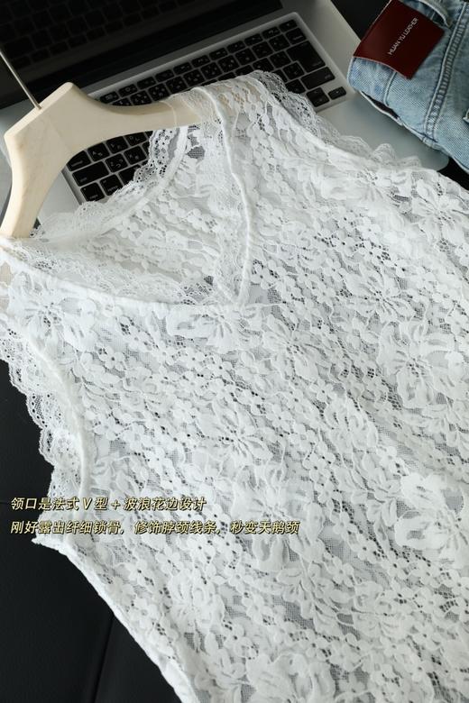 叠穿王者 睫毛边蕾丝背心 商品图9