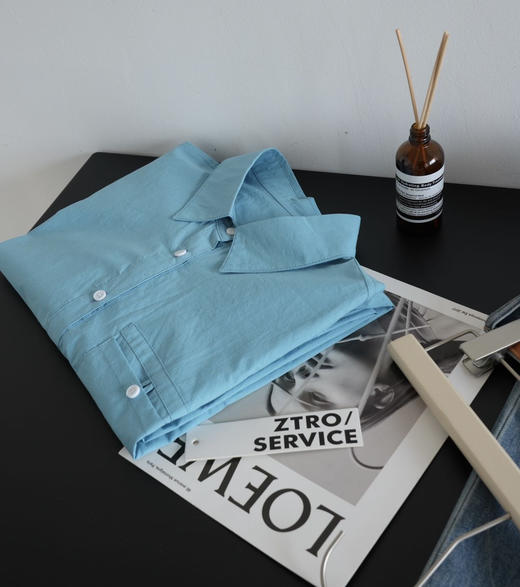 【3-5天发货】伊泺杉瓦尔登湖蓝衬衫 商品图7