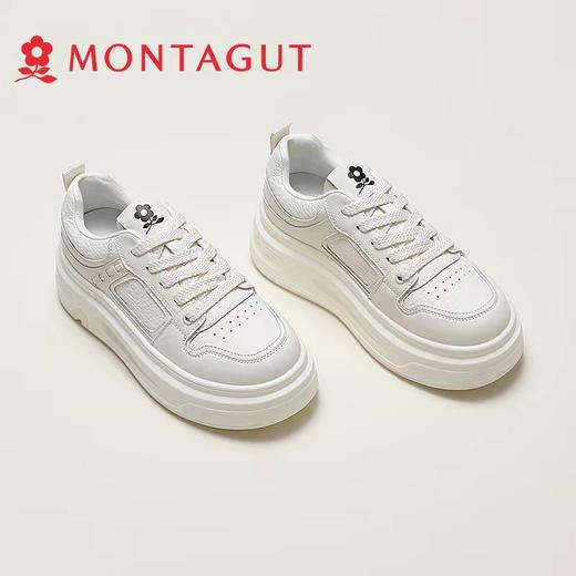 F033199简约百搭休闲透气日常通勤春款厚底百搭小白鞋 商品图6