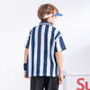 【MQD】童装男女大童夏新款儿童条纹轻薄透气POLO衫宽松舒适短袖T恤 商品缩略图3