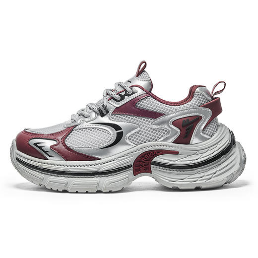 回力厚底老爹鞋女款2026春新款增高轻便银色网面百搭休闲运动鞋子WXY(S)-4625L 商品图1