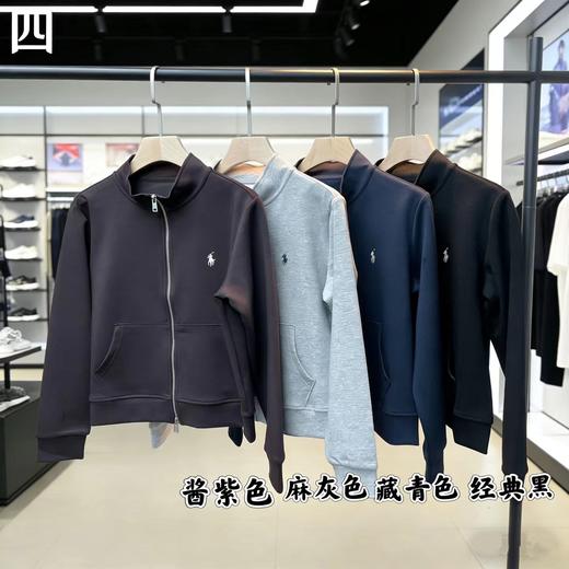 F0331123女款刺绣云心棉立领设计短款拉链外套夹克 商品图0