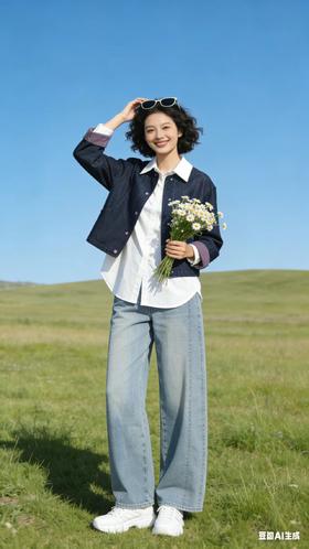 64A021春上新 休闲款牛仔外套