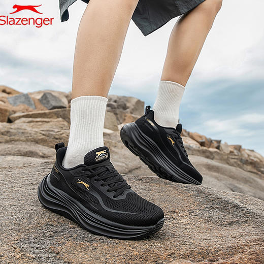 热卖！舒适又好看！史莱辛格Slazenger 轻奢运动跑鞋 英国百年品牌 轻便舒适 S92 商品图2