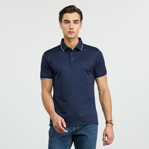 【高弹】德鲨新款短袖POLO衫男商务休闲弹力上衣翻领T恤衫2026夏 商品图2
