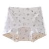 雀说 【4条】碎花纯棉平角内裤女10A抗菌加长裆高腰四角短裤CM-22 商品缩略图3