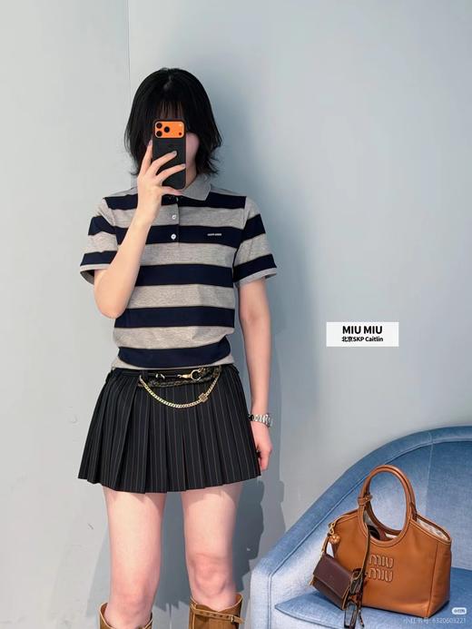 F0331100夏季新款男女同款休闲亲肤透气不变形条纹polo衫 商品图6