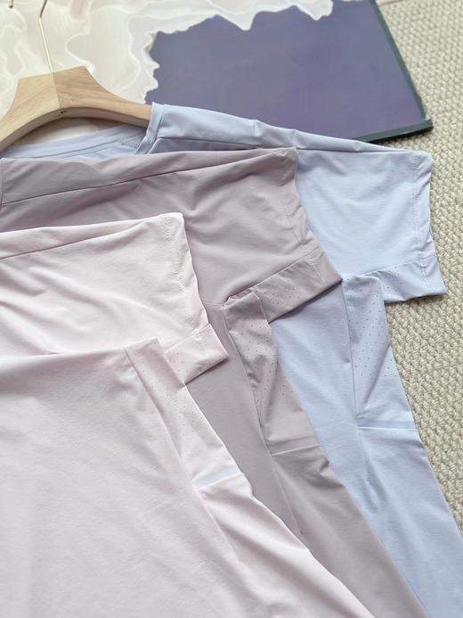 F033150春夏季新款日常搭配运动休闲马卡龙色系立体亲肤拼接剪裁户外T恤 商品图13