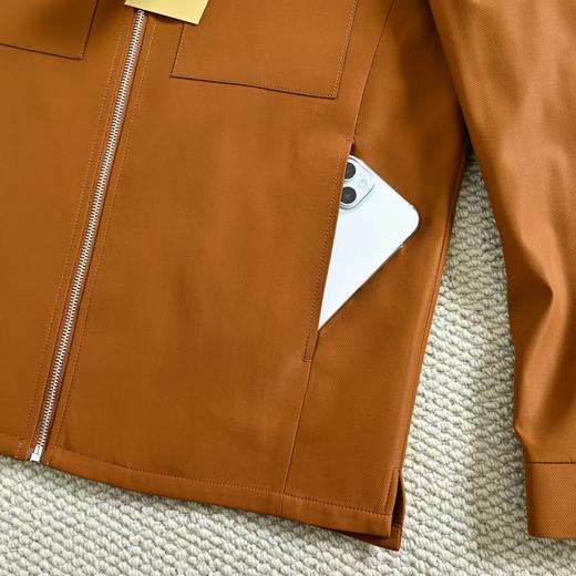 F0331104春季新款复古内里格子大方优雅翻领夹克长袖外套 商品图12