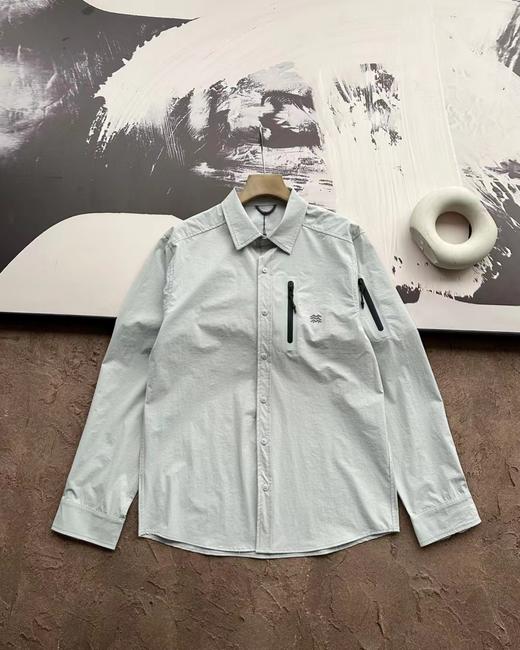 F0331101春季新款三色防水防尘户外口袋战术压胶衬衫外套夹克 商品图13