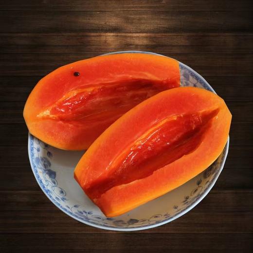 【海南冰糖红心木瓜】树上"甜心"！一口咬住热带阳光——冰糖红心木瓜，树上自然熟，果肉香甜嫩滑~比德芙还要丝滑，吃一口，就爱上! 商品图2