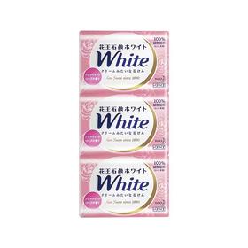 日本花王沐浴香皂玫瑰花香 130g×3块