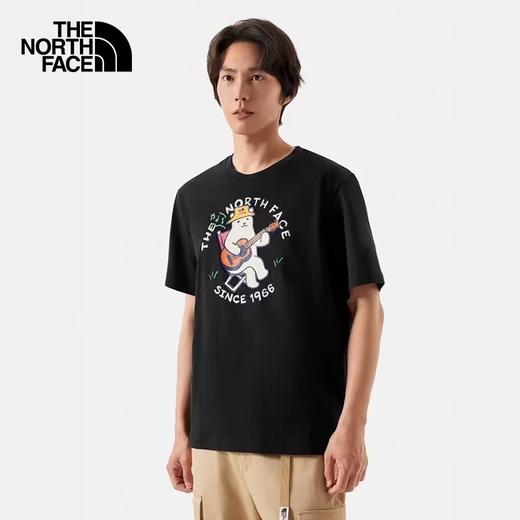 F0331110春夏新款亲肤透气时尚百搭情侣款户外吉他熊短袖T恤 商品图8