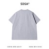 SDSA男装2026新款高贵轻奢韩系极简风纯色圆领短袖T恤宽松百搭潮 商品缩略图4