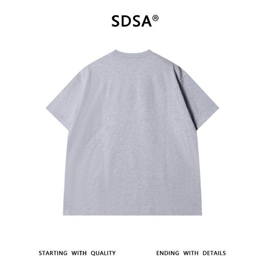 SDSA男装2026新款高贵轻奢韩系极简风纯色圆领短袖T恤宽松百搭潮 商品图4