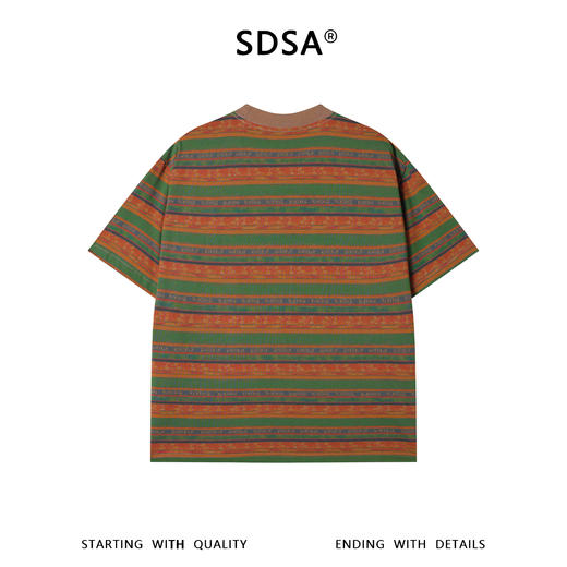 SDSA男装2026新款高贵轻奢潮牌时尚趣味条纹圆领短袖T恤百搭上衣 商品图4