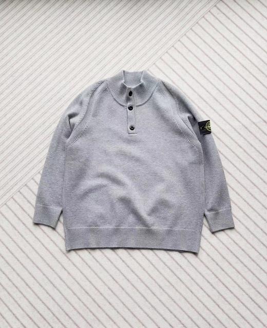 F0331119棉毛混纺半纽扣高领柔软舒适亲肤针织套头毛衣 商品图14