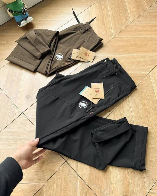 F0331115户外防风防泼水防刮耐磨立体剪裁软壳长裤 商品图4