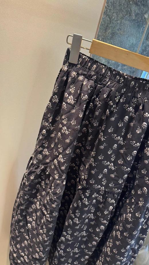 F033119春夏新款多层褶皱拼接设计灵动飘逸透气亲肤高腰A字大摆长裙 商品图2