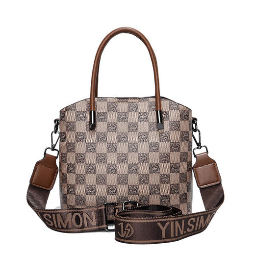 丁摩 单肩斜挎包女士大容量隔层水桶包女包T5199 商品图4