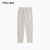 PINLI品立2026春季新款男纯色百搭松紧腰直筒休闲长裤GD262117034 商品缩略图3