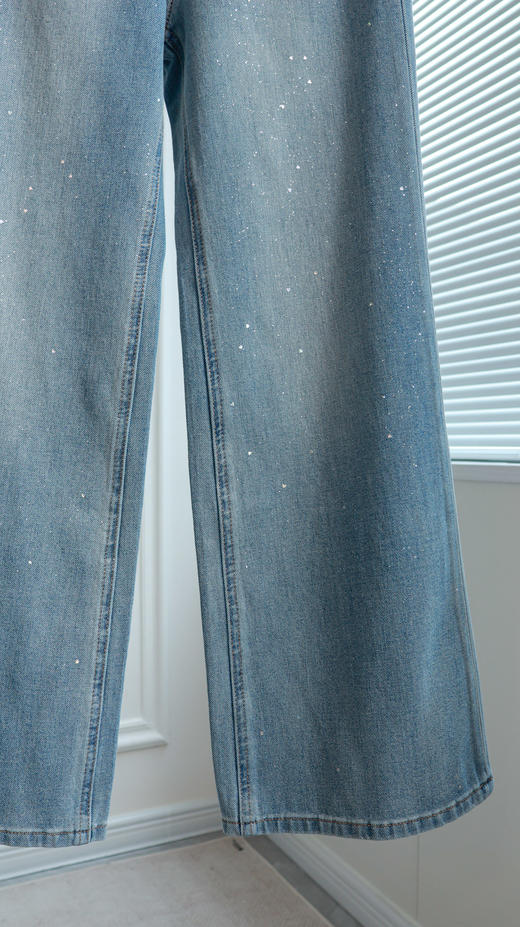 高光裤|设计感闪闪亮片牛仔裤 商品图2