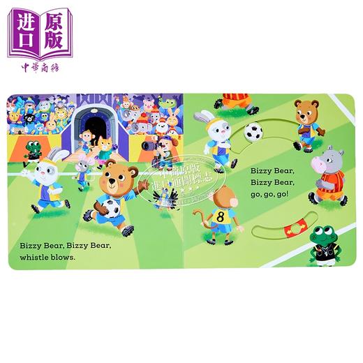 【中商原版】Bizzy Bear系列 小熊很忙19 Football Player 低幼机关操作书游戏书韵律启蒙 纸板书 英文原版 3-6岁 商品图2