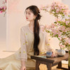 三彩【花间轻语】2026夏季新款欧根纱绣花外套盘扣开衫宽松上衣C 商品缩略图2