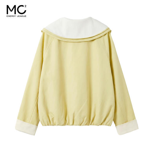 女装大翻领撞色袖口翻边外套-26018J6212016 商品图4