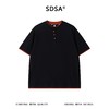 SDSA男装2026新款高贵轻奢潮牌撞色拼接假两件短袖T恤百搭时尚 商品缩略图0