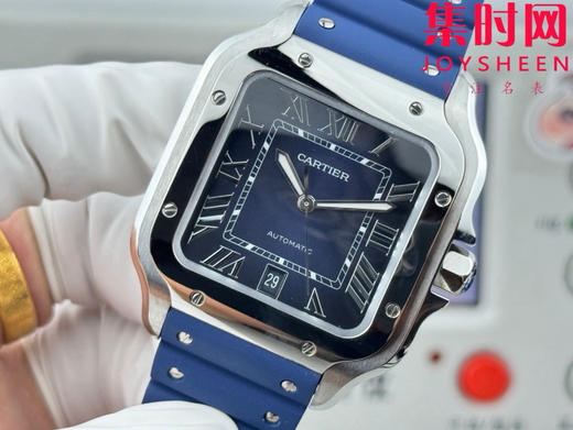 GF卡地亚山度士系列 山度士大号 蓝色盘 方形男士腕表 绝对是绕不开的经典 表径39.8mm 商品图4