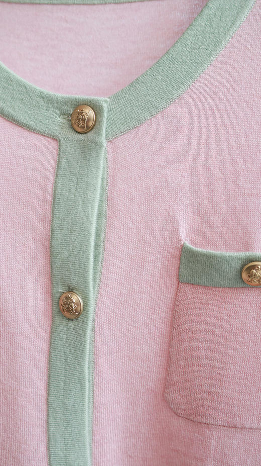 香氛恋人|小香拼色羊毛开衫 商品图4