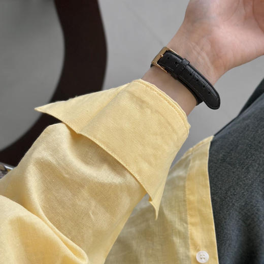 【柠檬黄 亚麻棉感防晒衬衫】慵懒感十足 宽松版型设计 遮肉显瘦 商品图3