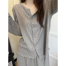 【2026春季睡衣集锦】韩系碎花设计印花亲肤纯棉睡衣女春秋款开衫长裤家居服套装可外出