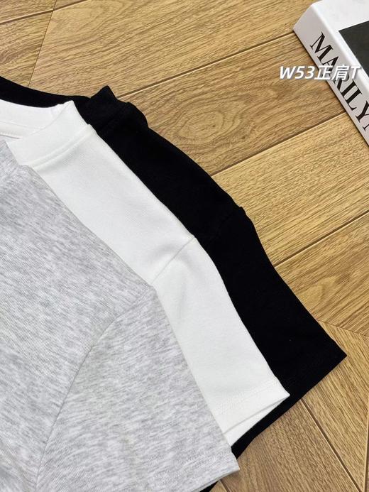 F033152一包3件装春夏季新款时尚百搭女士商务范正肩短袖T恤 商品图11