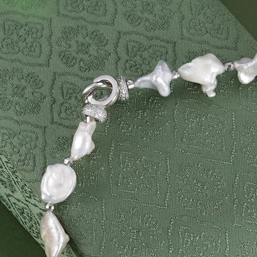 子佩集【心海涟漪】银S925珍珠惜王妃项链【QJXL002】巴洛克2602 商品图3