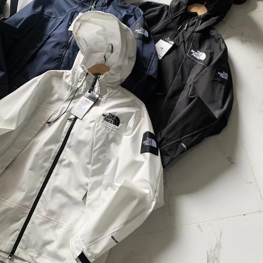 F033123春秋季新款连帽时尚个性拼接万针刺绣男女情侣款冲锋衣夹克外套 商品图6