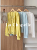 专柜实拍【莱赛尔+麻】拉夏贝尔/La Chapelle圆领系带拉链压褶花边设计长袖上衣百搭甜美风衬衣 商品缩略图0