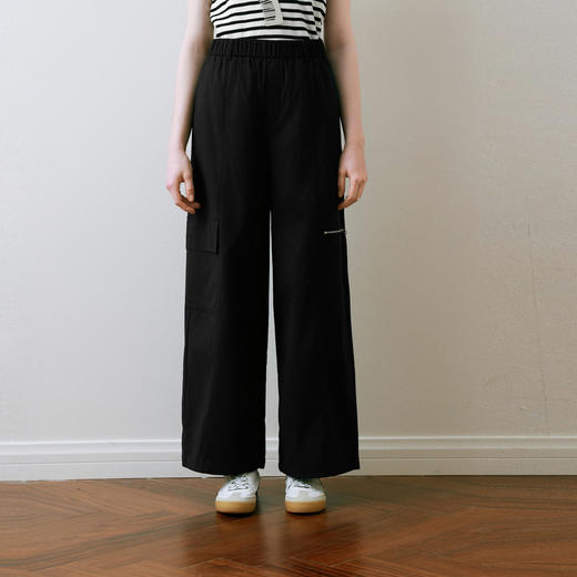 【商场同款】诗凡黎直筒运动休闲裤25夏新款设计感长裤3G4250571 商品图1