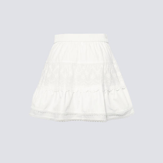 【商场同款】诗凡黎高腰蕾丝花边短裙2025夏新款半身裙3G4240911 商品图1