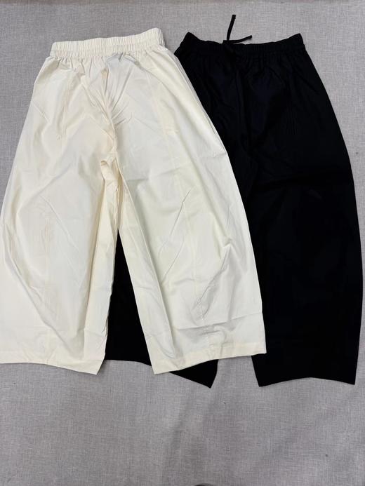 F033166春季新款新品桶形抽绳松紧腰气球裤休闲弯刀九分裤 商品图1