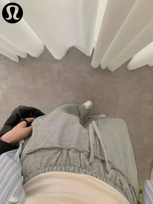 F033157春季新款透气休闲水洗毛圈宽松直筒拖地阔腿裤长裤 商品图9