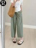F033158夏季新款宽松透气百搭小个子九分休闲直筒裤子长裤 商品缩略图6