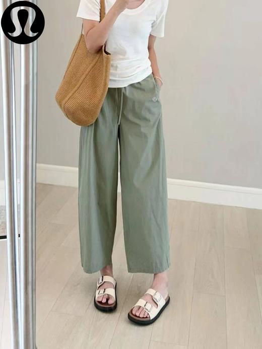 F033158夏季新款宽松透气百搭小个子九分休闲直筒裤子长裤 商品图6