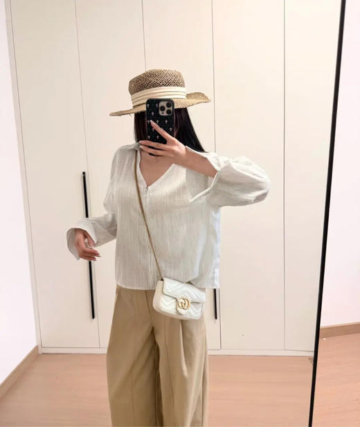 GUCCI 马蒙 白金 mini 牛皮 斜挎包 商品图1