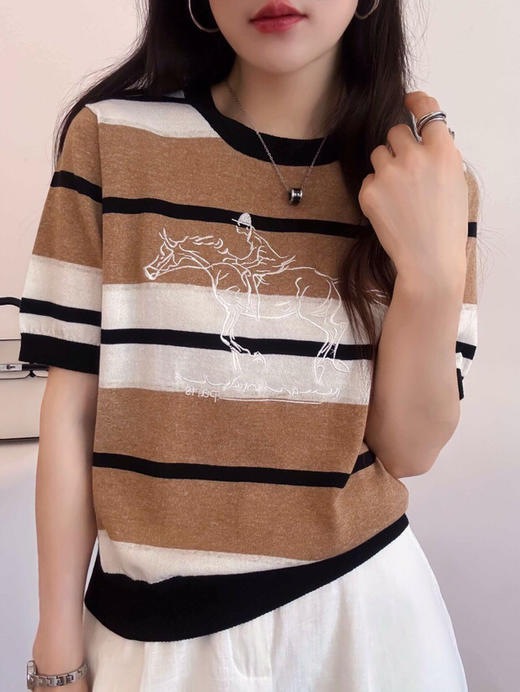 气质赛马亚麻上衣 商品图7