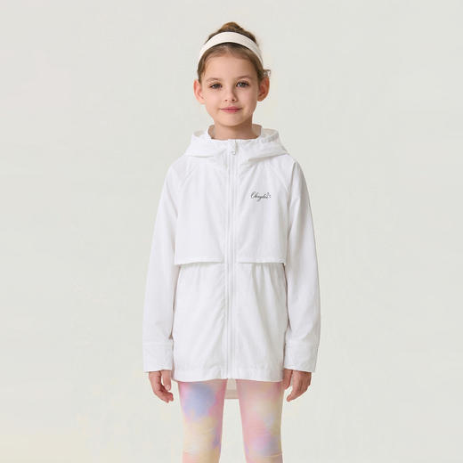 马克珍妮超轻透气女童中长款防晒衣2026年夏装新款560653 商品图2