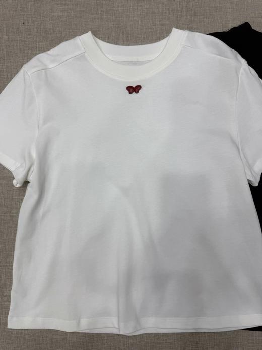 F033172春夏新款时尚简约休闲百搭基础款棉质正肩圆领T恤 商品图12