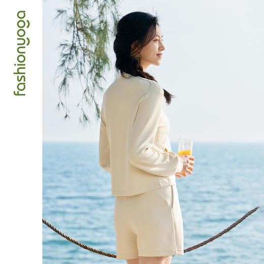 凡圣瑜伽休闲气质空气层外套 F16802 商品图6