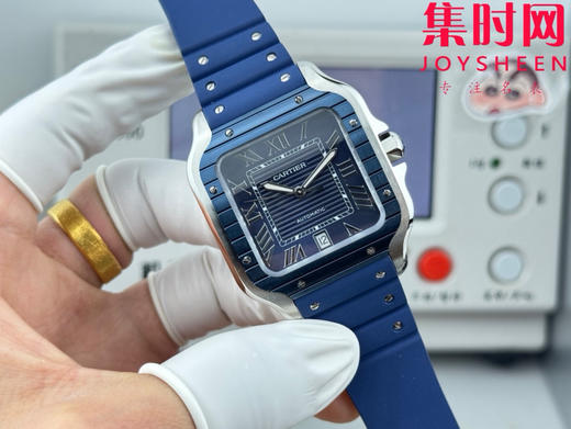 GF卡地亚山度士系列 山度士大号 间蓝方形男士腕表 绝对是绕不开的经典 表径39.8mm 商品图1